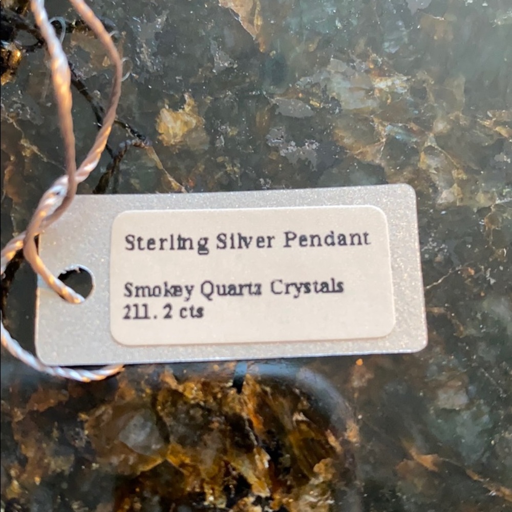 Smokey Quartz Crystal Pendant with 925 Sterling Silver - Picture 3 of 7